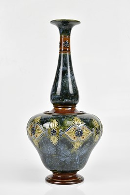 Lot 1529 - ROYAL DOULTON; a large Artware vase of bulbous...