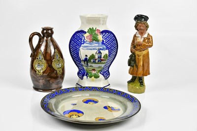Lot 1533 - An Artware flask with embossed Art Nouveau...