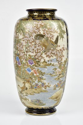 Lot 1174 - A Japanese Meiji period Satsuma vase of ovoid...
