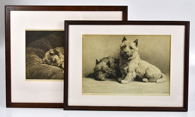 Lot 389 - HERBERT DICKSEE (1862-1942); two pencil signed...