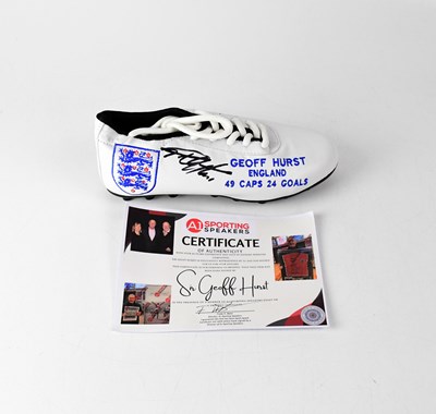 Lot 402 - GEOFF HURST; a branded England and Geoff Hurst...
