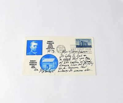 Lot 350 - MALCOLM X; a first day cover signed and...
