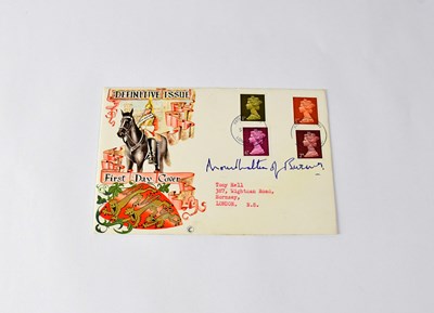 Lot 357 - LORD MOUNTBATTEN; a first day cover bearing...