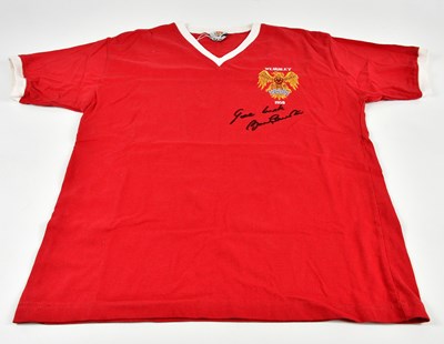 Lot 1266 - BOBBY CHARLTON; a signed 1958 retro-style...