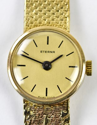 Lot 2905 - ETERNA; a lady's 9ct yellow gold wristwatch...