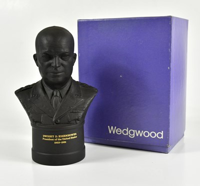 Lot 1471 - WEDGWOOD; a limited edition bust of Dwight D....