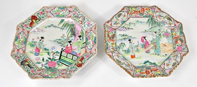 Lot 1584 - A pair of 20th century Japanese octagonal...
