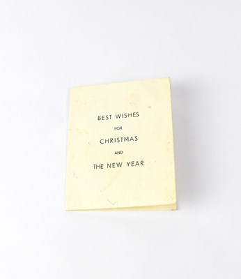 Lot 359 - WINSTON CHURCHILL; a Christmas card signed...