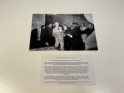 Lot 2321 - LEE HARVEY OSWALD; a large black and white...