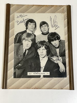 Lot 2097 - THE ROLLING STONES; a black and white...