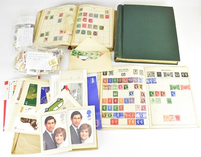 Lot 378 - Two hobby stamp albums, various packets of...