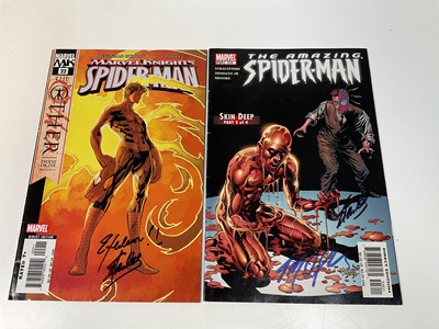 Lot 2306 - SPIDERMAN; two comic books, both signed by...