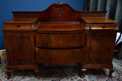 Lot 2351 - A large early 20th century mahogany sideboard,...