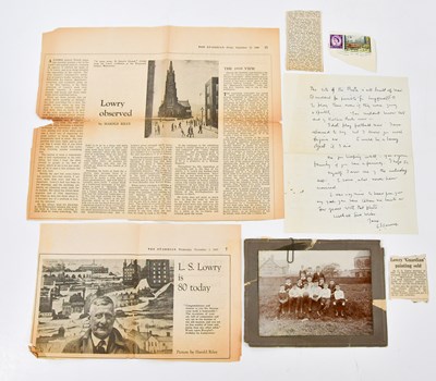 Lot 182 - LAURENCE STEPHEN LOWRY RBA RA (1887-1976); a...