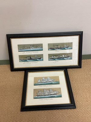 Lot 288 - MARITIME INTEREST; two silk pictures including...