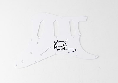Lot 234 - PAUL MCCARTNEY; a guitar scratch plate signed,...