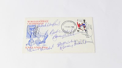 Lot 411 - WORLD CUP 1966; a first day cover bearing...