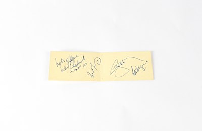 Lot 179 - GERRY & THE PACEMAKERS; a small torn page from...