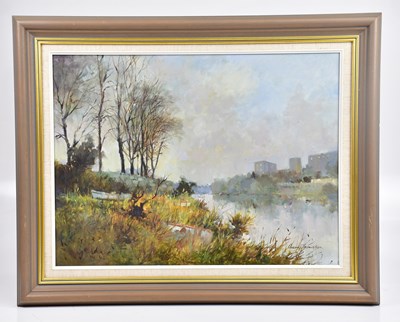 Lot 254 - GEORGE THOMPSON (1934-2019); oil on board,...