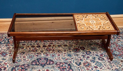 Lot 2566 - G-PLAN; a teak framed part glazed and part...
