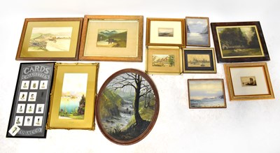 Lot 501 - A quantity of watercolours, oils and prints
