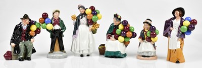 Lot 1417 - ROYAL DOULTON; a collection of six balloon...