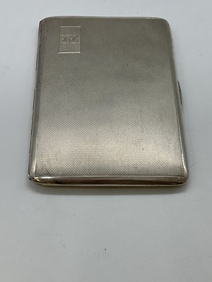 Lot 1060 - A George V hallmarked silver cigarette case of...