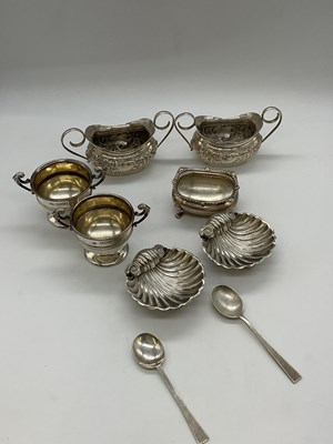Lot 1062 - A pair of late Victorian hallmarked silver...
