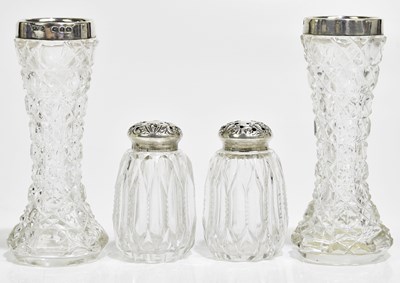 Lot 2065 - M. BROS; a pair of Victorian hallmarked silver...