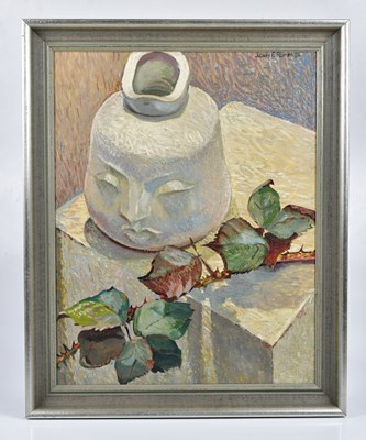 Lot 271 - JOHN F ROPERY; oil on board, still life study...