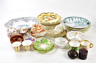 Lot 1470 - COALPORT; a hand painted fruit plate by Jane...