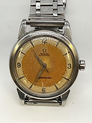 Lot 1303 - OMEGA; a 1960s gentleman's automatic stainless...