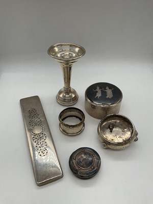 Lot 1081 - A group of small silver, either damaged or...