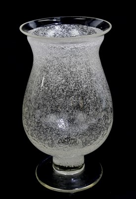 Lot 1546 - MURANO; a contemporary bubble glass vase of...