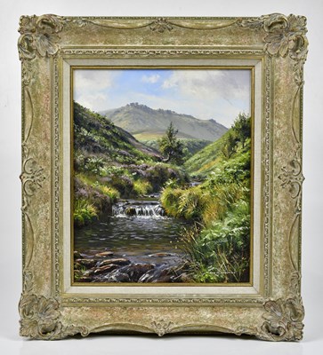 Lot 192 - REX N PRESTON; oil on canvas, river scene,...