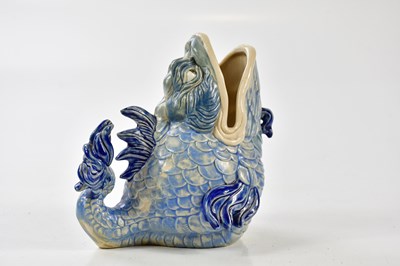 Lot 1542 - BURSLEM POTTERY; a stylised fish, signed to...
