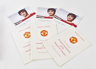 Lot 1323 - MANCHESTER UNITED; three George Best memorial...