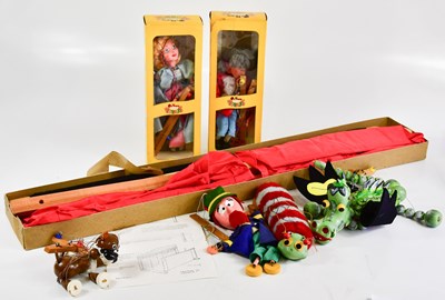 Lot 4396 - PELHAM PUPPETS; a collection of boxed puppets...