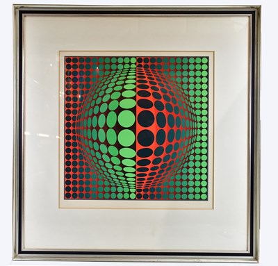 Lot 6203 - VICTOR VASARELY; a signed limited edition...