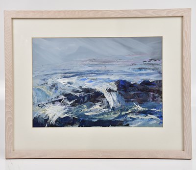Lot 247 - MO ENRIGHT (born 1953); gouache, 'Surf',...