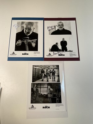 Lot 2208 - SEAN CONNERY; two promotional black and white...