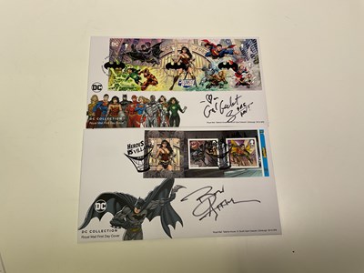 Lot 2152 - WONDER WOMAN & BATMAN; two first day covers,...