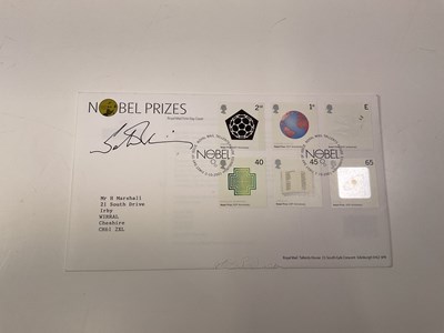 Lot 2262 - SALMAN RUSHDIE; a Nobel 2001 first day cover...