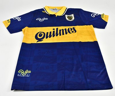 Lot 1275 - DIEGO MARADONA; a signed Boca Juniors...