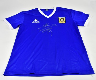 Lot 1279 - DIEGO MARADONA; a 1986 'Hand of God' Argentina...