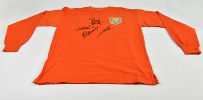 Lot 1324 - NETHERLANDS; a signed retro-style shirt,...
