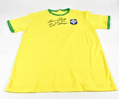 Lot 1291 - PELÉ (EDSON ARANTES DU NASCIMENTO); a signed...
