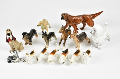 Lot 2192 - A group of various dog and horse figures to...