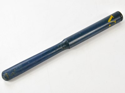 Lot 454 - A Victorian blue painted truncheon inscribed...