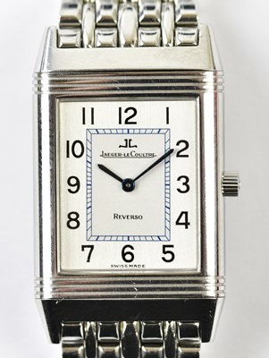 Lot 2858 - JAEGER-LECOULTRE; a gentleman's stainless...